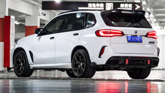 F95 X5M rear fog lights trims dry carbon quality