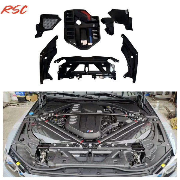 Dry Carbon Fiber Full Engine Bay Cover Kit for BMW G80 M3 G82 G83 M4