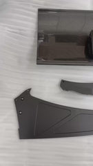 Real Dry Carbon Fiber Track Racing Wing Spoiler for porsche 911 991 GT3RS Two Kinds of Side Plate Selection