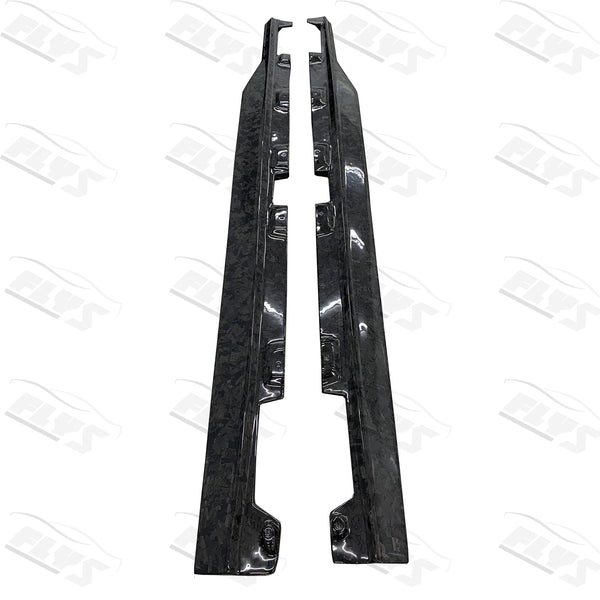 R-style forging carbon fiber side skirts for AMG GT GTS