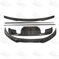 Carbon fiber front lip, side skirts, rear diffuser for new 1 series F52