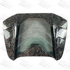 Carbon fiber glass rear trunk for Ferrari 488 MS design glass window transparant carbon trunk