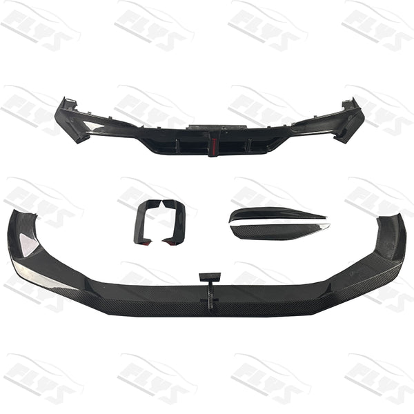 Karbel style carbon fiber front lip rear difuser fog lamps decoration for F97 X3M F98 X4M