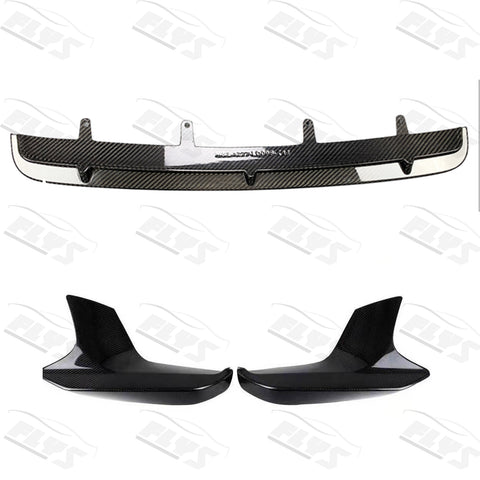 MP style dry Carbon Fiber and carbon corners F90 M5 Front Bumper Lip for BMW F90 M5