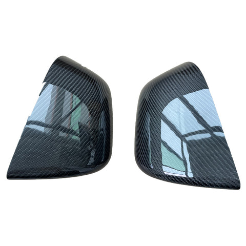 Dry carbon replacement OEM mirror covers for Tesla Model Y perfect fitment guaranteed