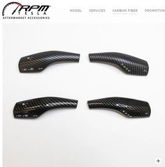 Model 3 & Y Turn Signal Stalk Covers - Carbon Fiber Variety*
