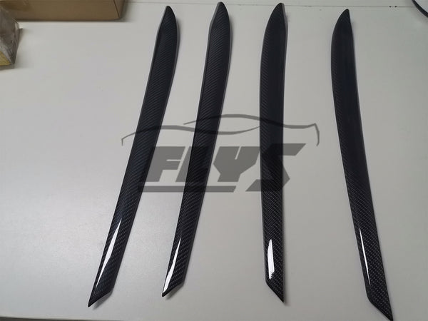 Dry carbon fiber door trims for Tesla Model 3 and Model Y