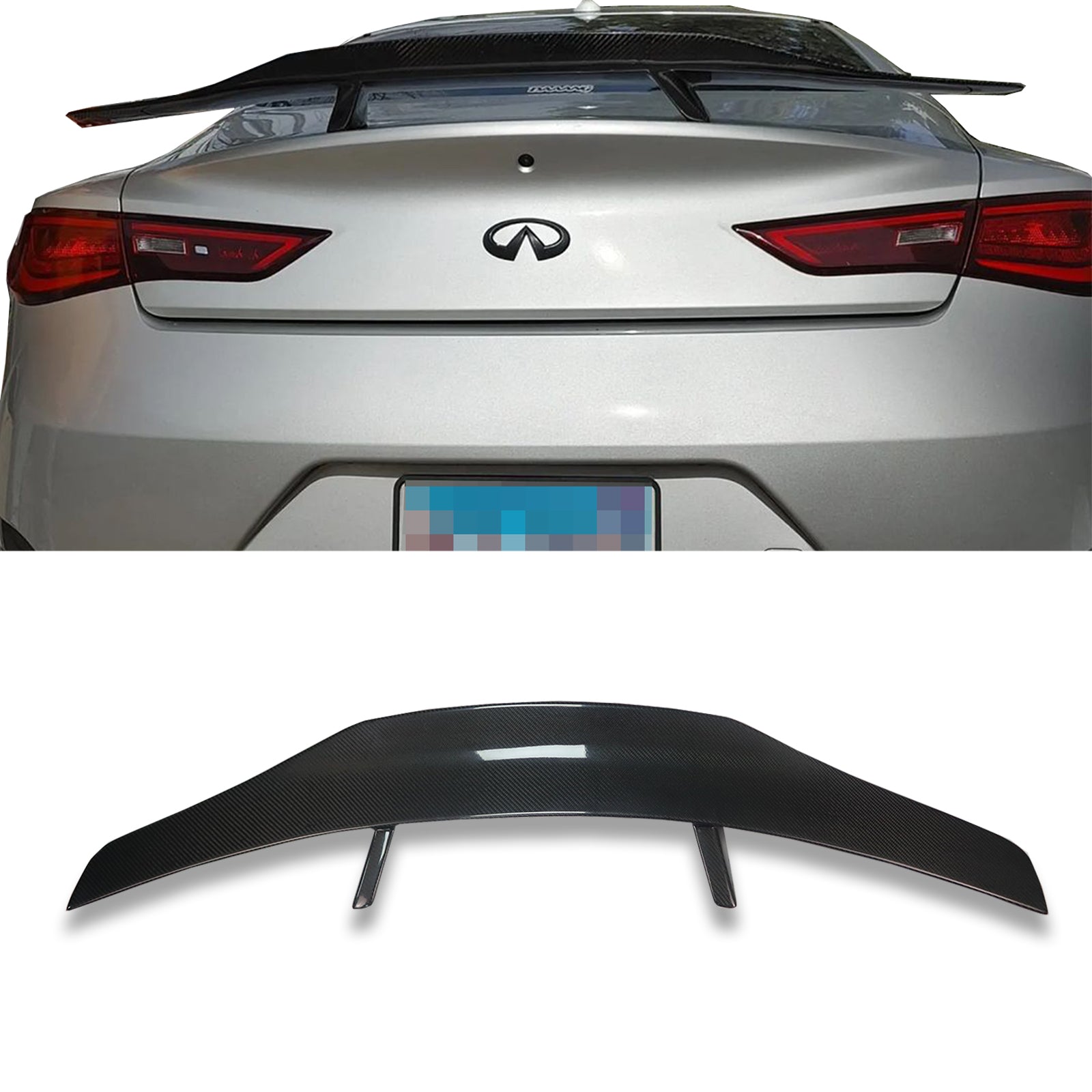 Q60 carbon fiber GT spoiler rear wing – FOCUSCARBON