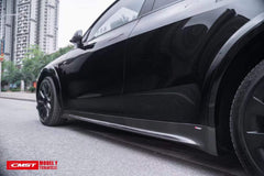 RPMtesla`S Supplier CMS carbon side skirts for Tesla Model Y perfect fitment
