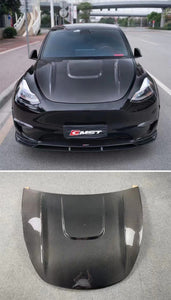 RPMtesla`S Supplier CMS carbon fiber hood double side carbon for tesla Model Y perfect fitment guaranteed