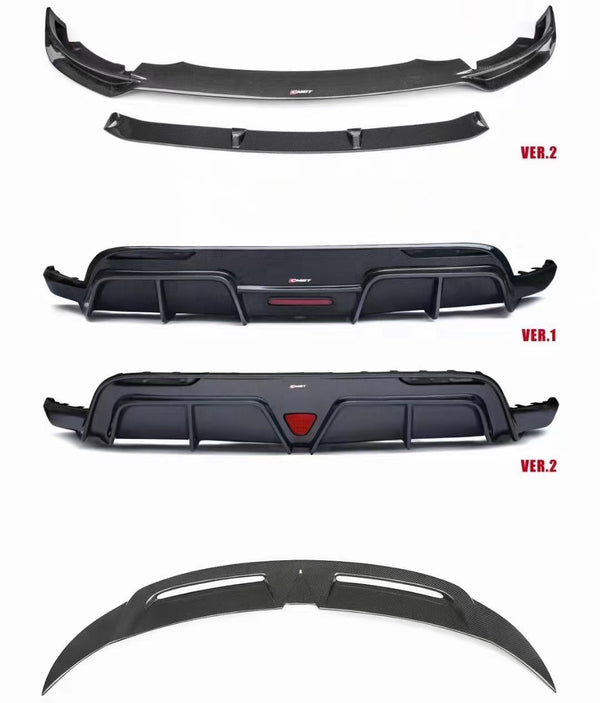 RPMtesla`S Supplier CMS V2 carbon fiber rear diffuser for  tesla MODEL Y
