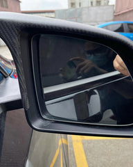Real dry carbon Tesla M-style add on mirror caps for model Y matte and glossy options