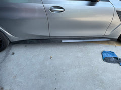 G80 M3 OEM dry carbon fiber side skirts