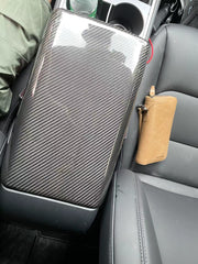 Model 3 & Y dry carbon Armrest and AC cover. Real dry carbon quality not Plastic.