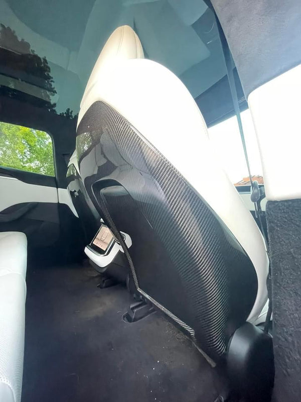 RPMtesla`S Supplier Dry carbon seats back for Tesla 2021+ Model S Plaid