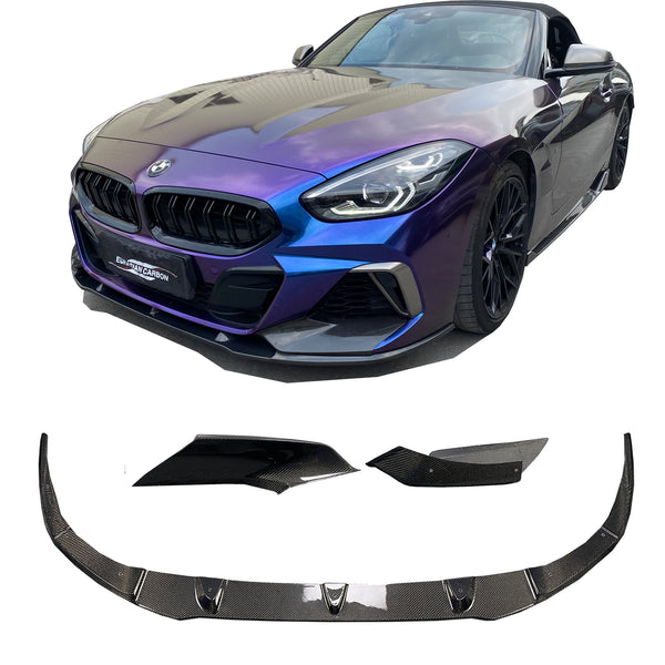 Carbon fiber front lip side skirts  for Z4 G29 front splitter M40i convertible