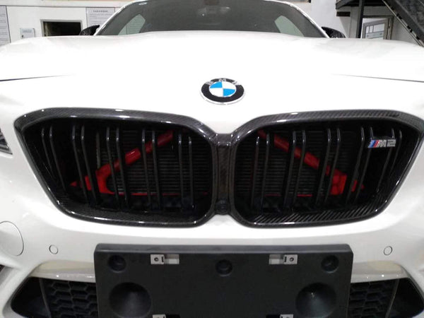 dry Carbon Fiber BMW M2C Competition Car Front Kidney Grille Covers for M2C