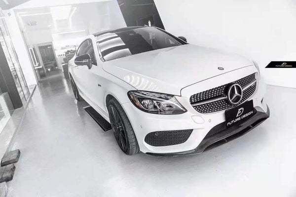 W205 AMG C43 carbon fiber front lip front bumper lip for W205 C43 AMG