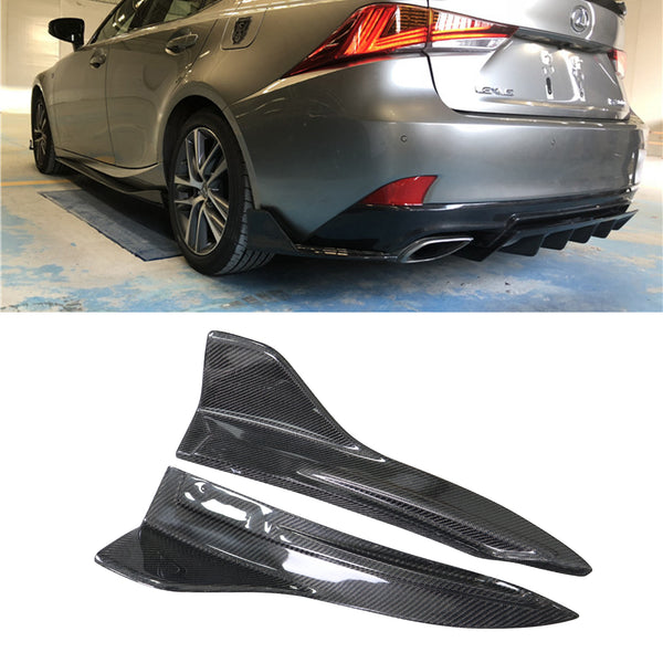 Artisan style carbon fiber  rear corners for Lexus IS