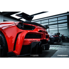 MSY Style forged Carbon Fiber Trunk Spoiler for F488