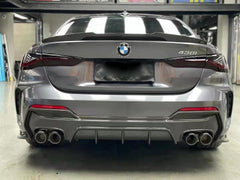Carbon fiber front lip side skirt rear diffuser spoiler for 4 series G22