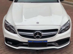 FD style carbon fiber front bumper lip for W205 c63 C-Class