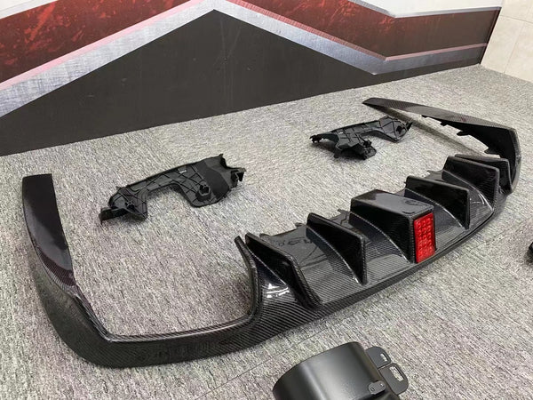 BS Full Body Kit  Front Lip Rear Diffuser Front vent spoiler exhausted tips For W213 E63  AMG