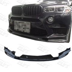 Carbon Fiber Front Bumper Lip Spoiler Splitter For X5M X6M F85 F86 3D Style Head Chin Shovel