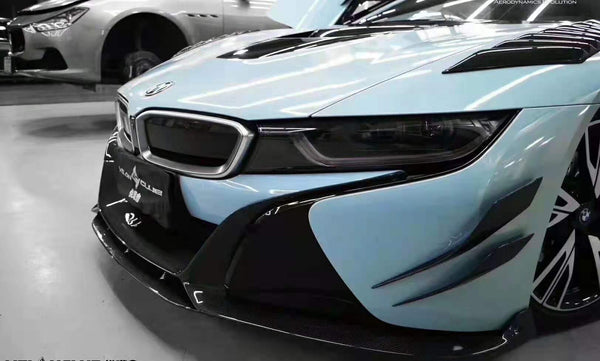 Carbon fiber front lip side skirt rear diffusion wing for BMW I8
