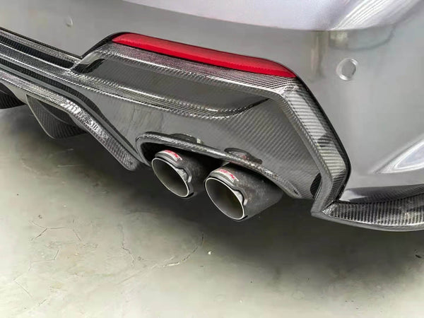 Carbon fiber front lip side skirt rear diffuser spoiler for 4 series G22