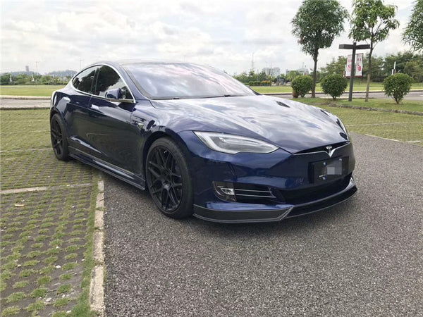 RZ Style Tes la Model S Carbon Fiber Body Kit Front lip rear diffuser side skirts spoiler