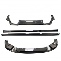 3D style carbon fiber front lip side skirts rear diffuser for F97 X3M