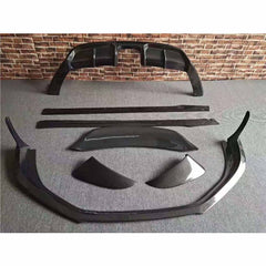 Carbon fiber front lip side skirt rear diffuser spoier for porsche cayman 718