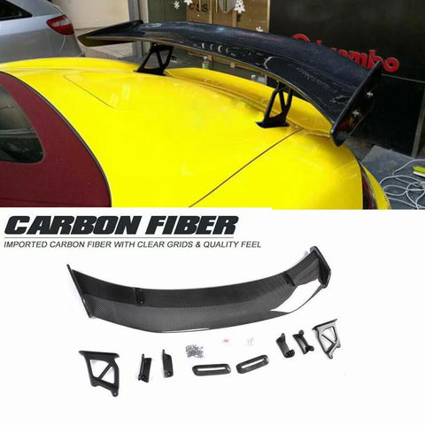 GT4 style rear carbon spoiler for Cayman 718 boxster 981 rear wing