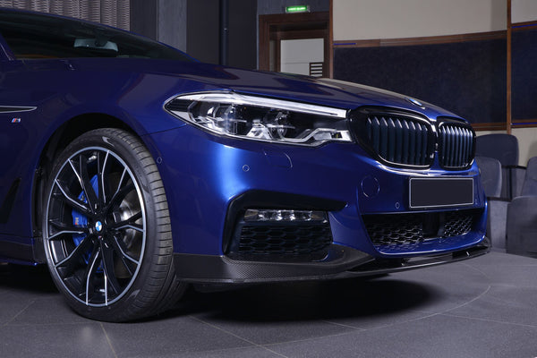 MP style carbon fiber car bumpers body kit front lip for 5series G30