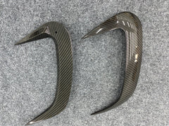 Dry carbon fiber rear bumper fins for W167 GLE350 GLE450