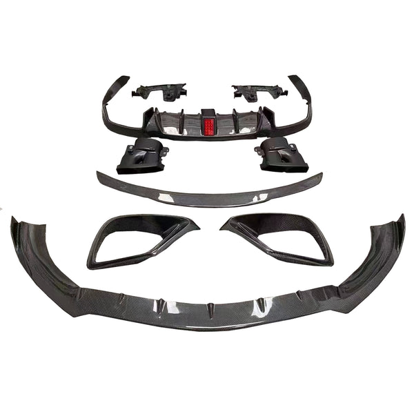 Carbon Fiber Front lip Rear Diffuser Spoiler Side Skirts for Benz E Class W213 E200 E300 E320 E63 AMG 2017-2019 Body Kits