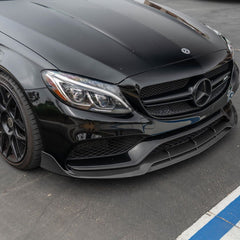 BS Style Carbon Fiber  Front Bumper  Lip for Benz w205 C43 C63 AMG  coupe sedan