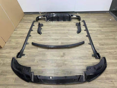 Carbon fiber front lip side skirt rear diffuser spoiler for 4 series G22