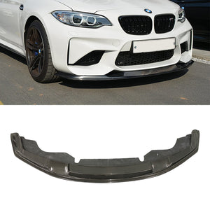 MTC style carbon fiber car bumpers front lip for F87 M2 M2C 2015-2018