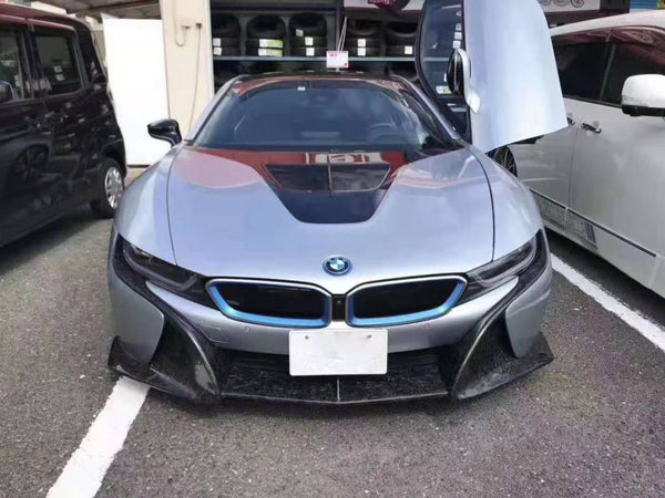 Carbon fiber car bumpers body kit front lip for BMW I8