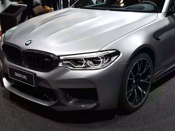 MP style dry Carbon Fiber and carbon corners F90 M5 Front Bumper Lip for BMW F90 M5