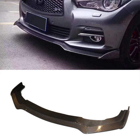 Carbon Fiber Front Lip For Q50 Q50S Q50L facelift 2018-2020