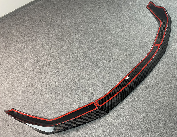 3 pieces style carbon fiber front spitter for BMW F90 M5 LCI