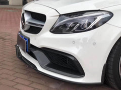 FD style carbon fiber front bumper lip for W205 c63 C-Class