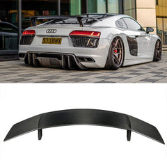 V style Carbon fiber rear wing spoiler for R8 V10 2017-2019