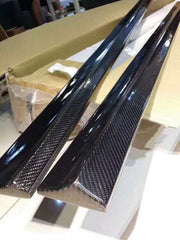 Carbon Fiber W204 Side Skirts for C Class W204 C204 C63 AMG 2012 UP