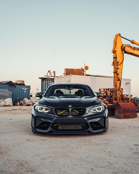 Dry carbon fiber BMW MP front lip for F87 M2