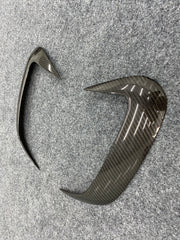 Dry carbon fiber rear bumper fins for W167 GLE350 GLE450