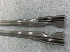 X5 G05 modified Black Samurai style carbon fiber side skirt fit for X5 G05